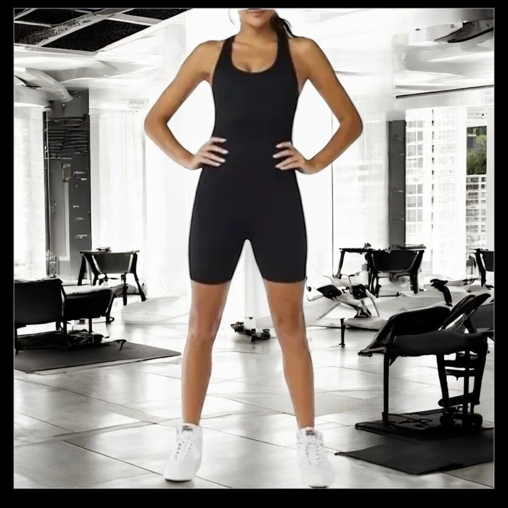 8-10 Love & Sports all Gender Body Sculpting Removal Inner Cup Romper​​